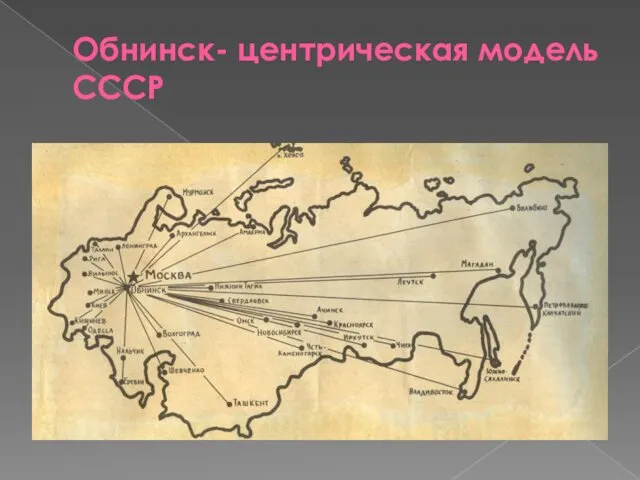 Обнинск- центрическая модель СССР