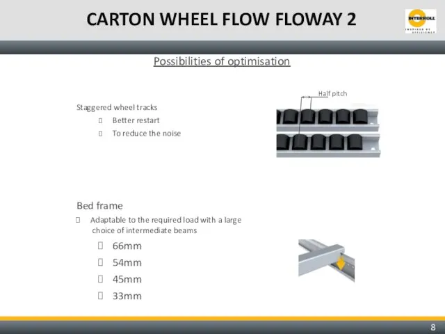 CARTON WHEEL FLOW FLOWAY 2 Possibilities of optimisation Staggered wheel