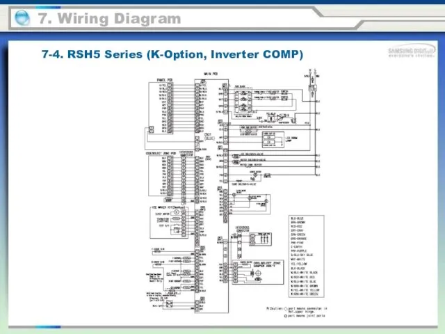 7-4. RSH5 Series (K-Option, Inverter COMP) 7. Wiring Diagram