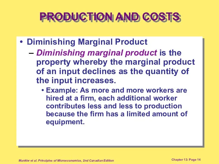 Mankiw et al. Principles of Microeconomics, 2nd Canadian Edition Chapter