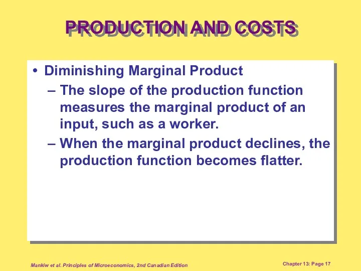 Mankiw et al. Principles of Microeconomics, 2nd Canadian Edition Chapter