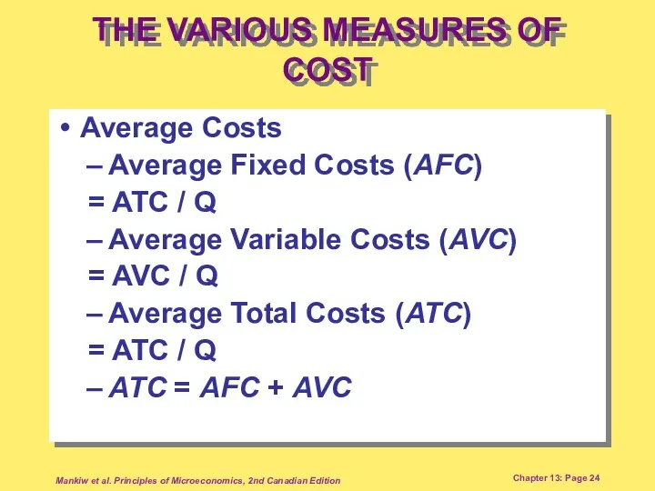 Mankiw et al. Principles of Microeconomics, 2nd Canadian Edition Chapter