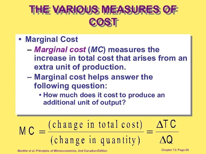 Mankiw et al. Principles of Microeconomics, 2nd Canadian Edition Chapter