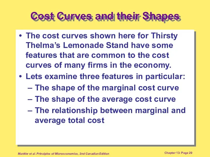 Mankiw et al. Principles of Microeconomics, 2nd Canadian Edition Chapter