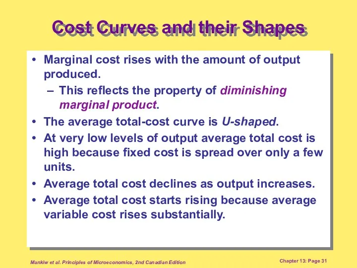 Mankiw et al. Principles of Microeconomics, 2nd Canadian Edition Chapter