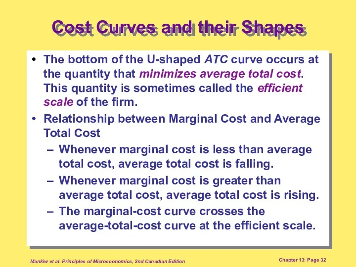 Mankiw et al. Principles of Microeconomics, 2nd Canadian Edition Chapter