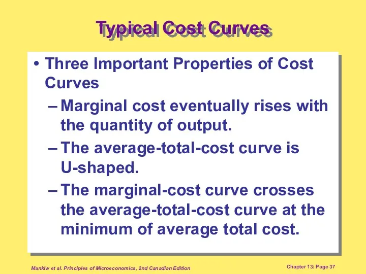 Mankiw et al. Principles of Microeconomics, 2nd Canadian Edition Chapter