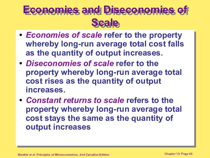 Mankiw et al. Principles of Microeconomics, 2nd Canadian Edition Chapter