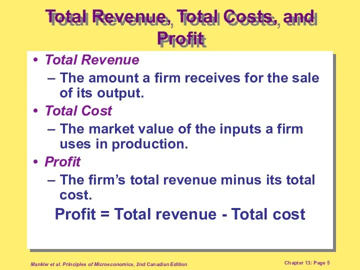Mankiw et al. Principles of Microeconomics, 2nd Canadian Edition Chapter