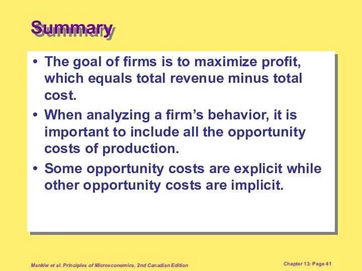 Mankiw et al. Principles of Microeconomics, 2nd Canadian Edition Chapter