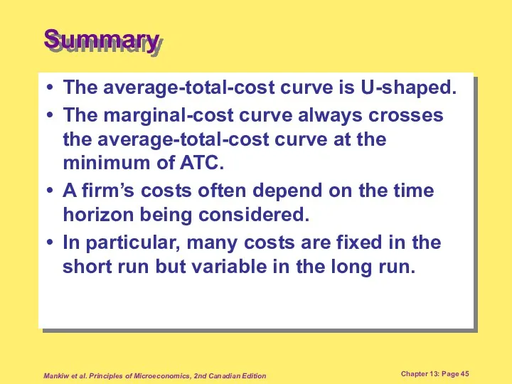Mankiw et al. Principles of Microeconomics, 2nd Canadian Edition Chapter