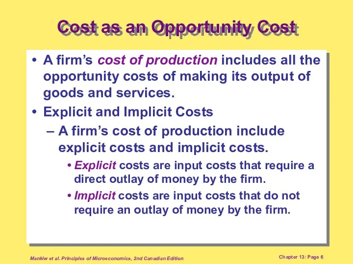 Mankiw et al. Principles of Microeconomics, 2nd Canadian Edition Chapter