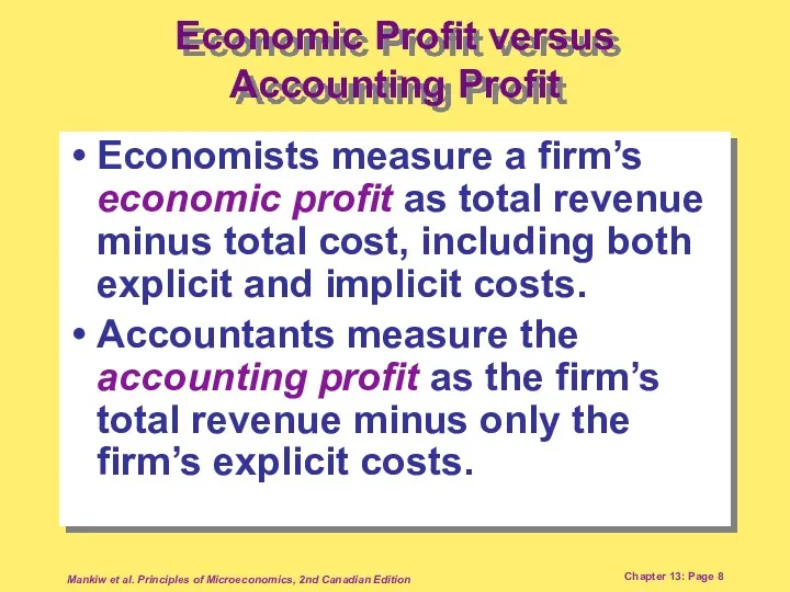 Mankiw et al. Principles of Microeconomics, 2nd Canadian Edition Chapter