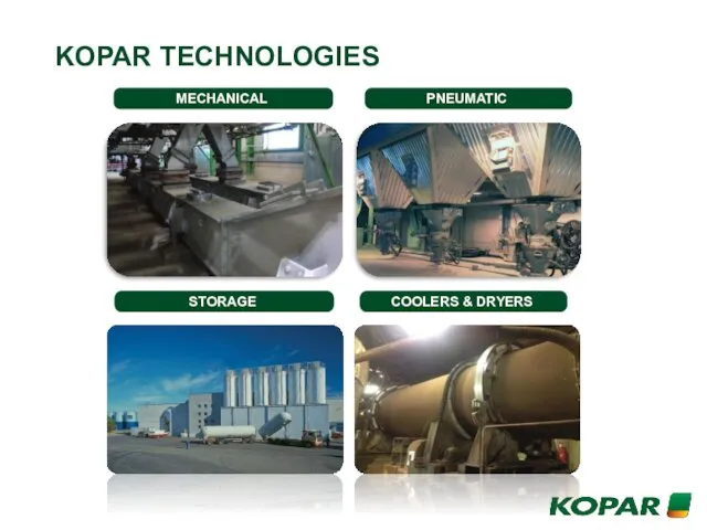 KOPAR TECHNOLOGIES MECHANICAL PNEUMATIC STORAGE COOLERS & DRYERS