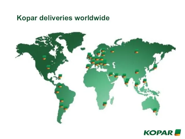 Kopar deliveries worldwide