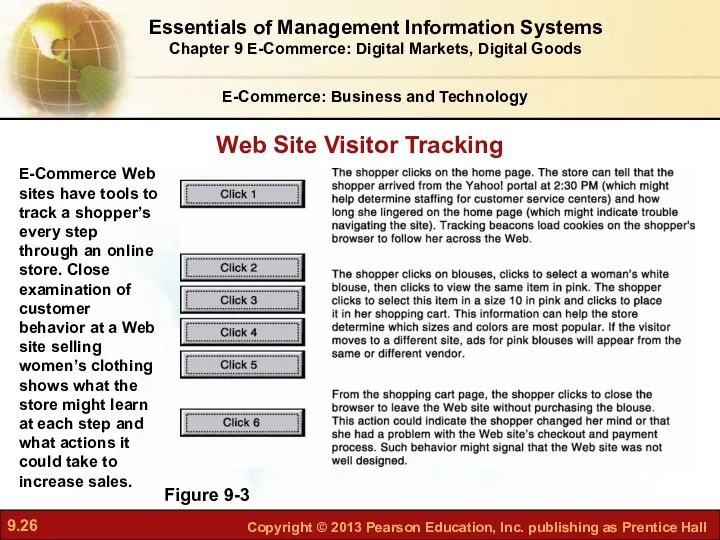 E-Commerce: Business and Technology Figure 9-3 E-Commerce Web sites have tools to track