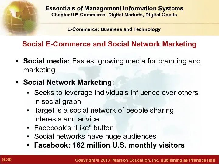 Social E-Commerce and Social Network Marketing Social media: Fastest growing media for branding