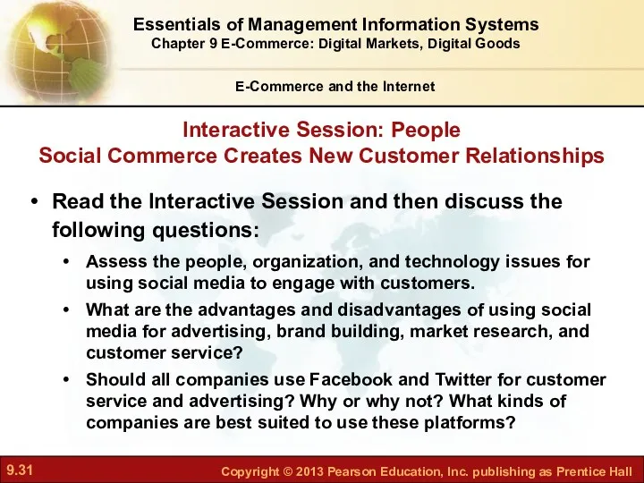 Interactive Session: People Social Commerce Creates New Customer Relationships Read the Interactive Session