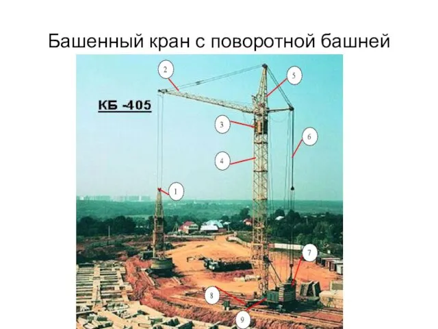 Башенный кран с поворотной башней