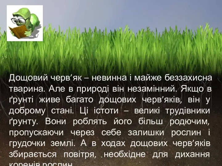 Дощовий черв’як – невинна і майже беззахисна тварина. Але в