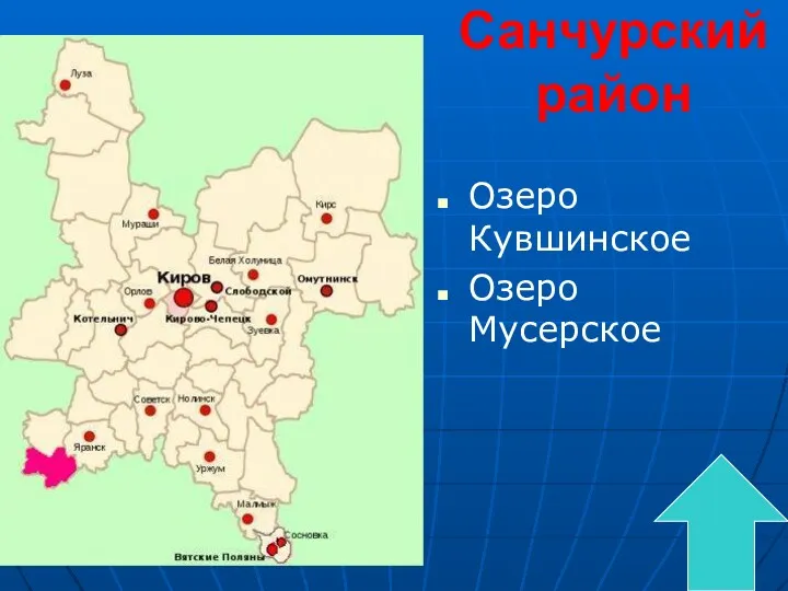 Санчурский район Озеро Кувшинское Озеро Мусерское