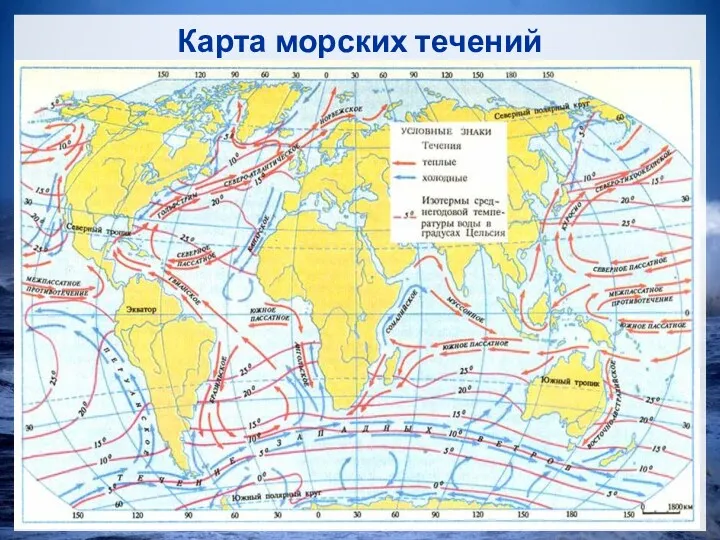 Карта морских течений