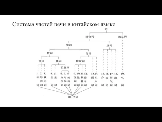 Система частей речи в китайском языке