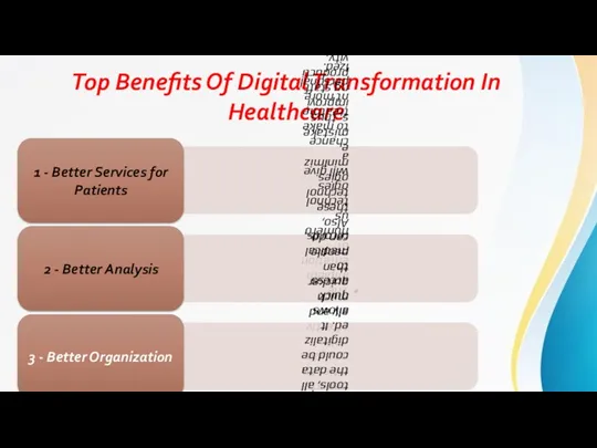 Top Benefits Of Digital Transformation In Healthcare