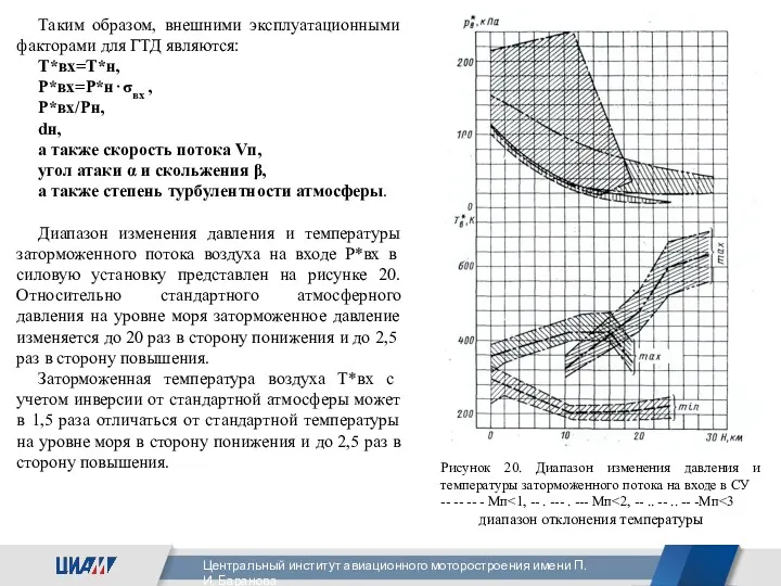 Таким образом, внешними эксплуатационными факторами для ГТД являются: Т*вх=Т*н, Р*вх=Р*н⋅σвх