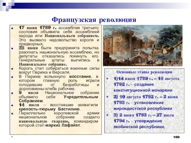 * Французская революция 17 июня 1789 г. ассамблея третьего сословия