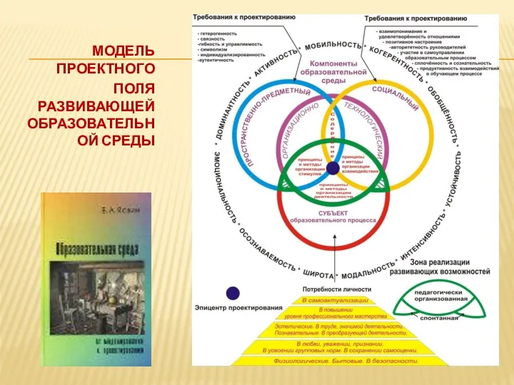 МОДЕЛЬ ПРОЕКТНОГО ПОЛЯ РАЗВИВАЮЩЕЙ ОБРАЗОВАТЕЛЬНОЙ СРЕДЫ