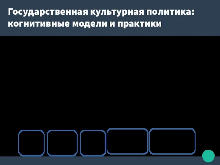 Государственная культурная политика: когнитивные модели и практики Во все времена