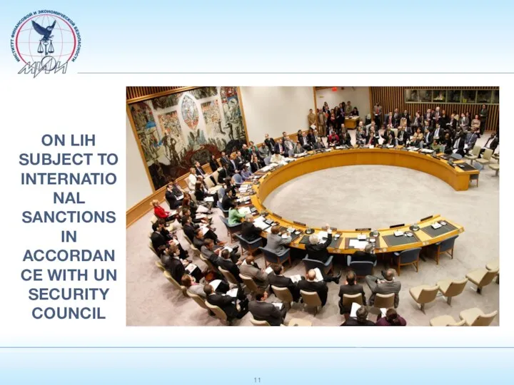 ON LIH SUBJECT TO INTERNATIONAL SANCTIONS IN ACCORDANCE WITH UN SECURITY COUNCIL