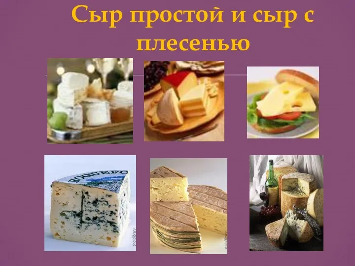 Сыр простой и сыр с плесенью