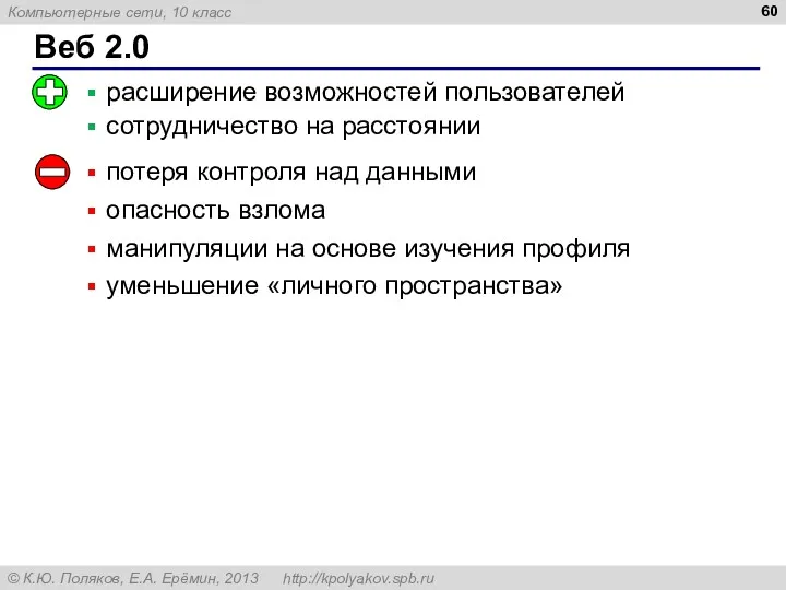 Веб 2.0 расширение возможностей пользователей сотрудничество на расстоянии потеря контроля