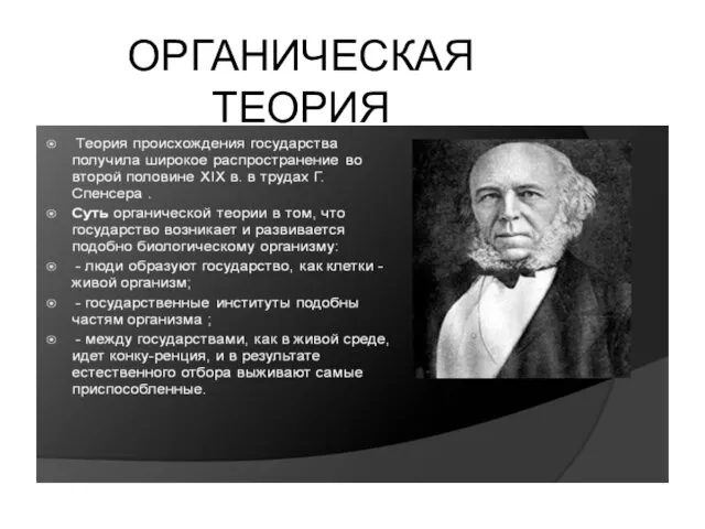 ОРГАНИЧЕСКАЯ ТЕОРИЯ