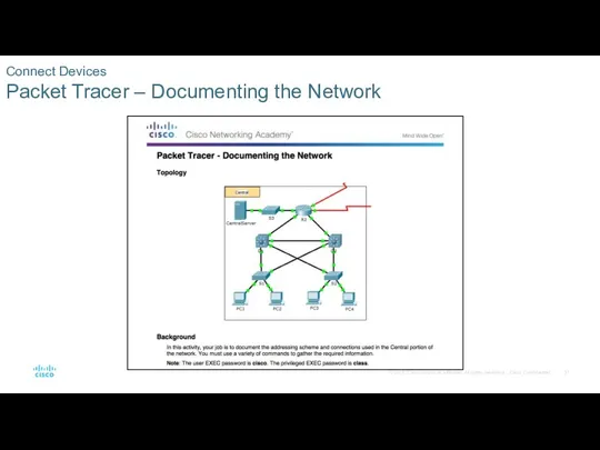 Connect Devices Packet Tracer – Documenting the Network