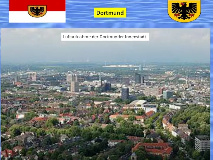 Dortmund Luftaufnahme der Dortmunder Innenstadt