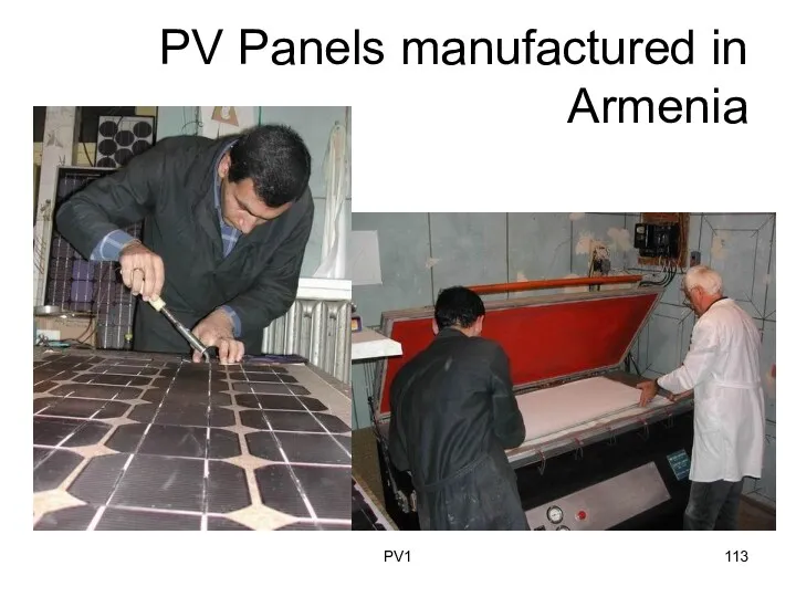 PV Panels manufactured in Armenia PV1