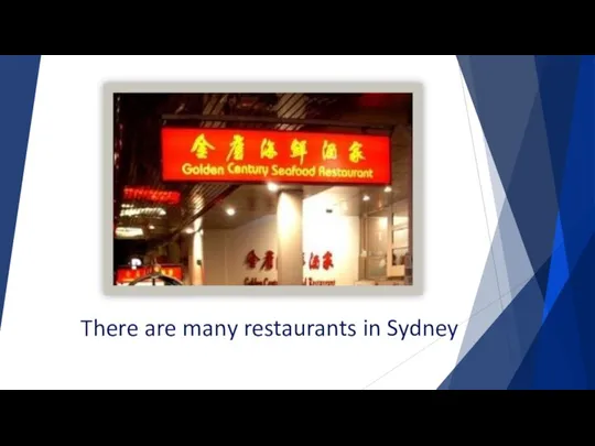 There are many restaurants in Sydney