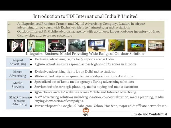 Integrated Business Model Providing Wide Range of Outdoor Solutions Airport