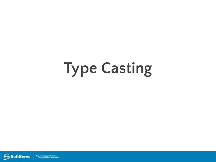 Type Casting