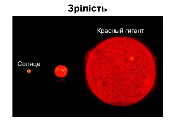 Зрілість Через деякий час - від мільйона до десятків мільярдів