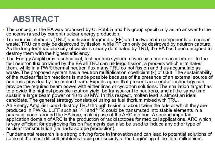 ABSTRACT The concept of the EA was proposed by C.