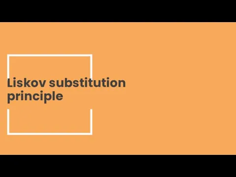 Liskov substitution principle