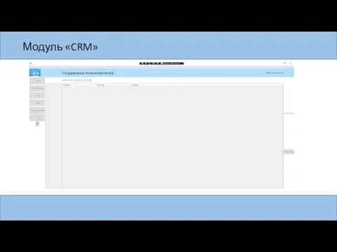 Модуль «CRM»