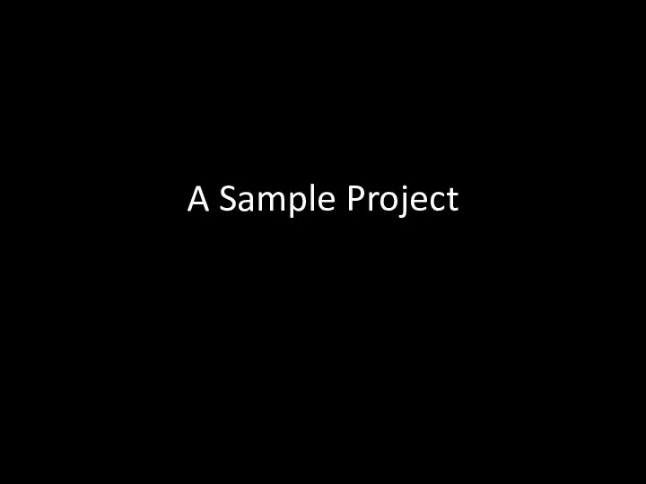 A Sample Project