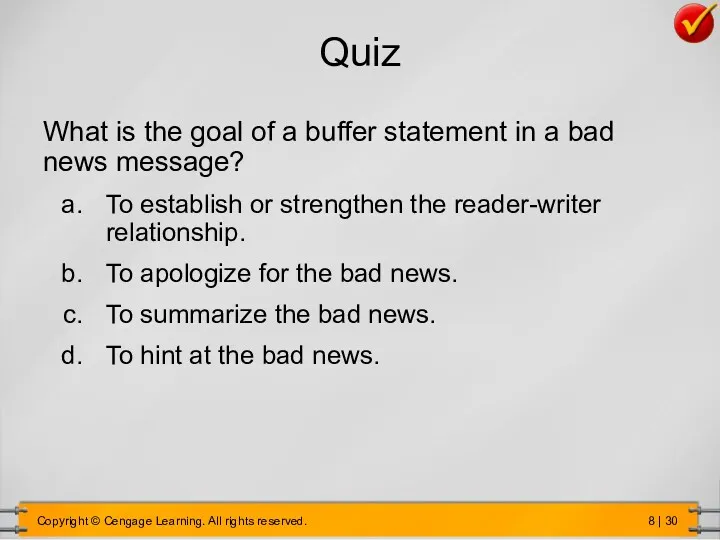 What is the goal of a buffer statement in a