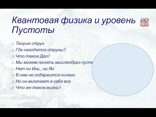 Квантовая физика и уровень Пустоты Теория струн Где находятся струны?