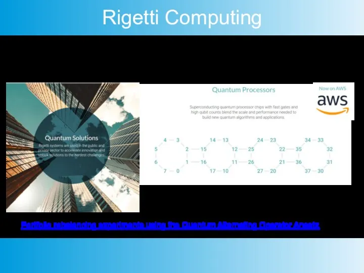 Rigetti Computing Rigetti Computing is a Berkeley, California-based developer of